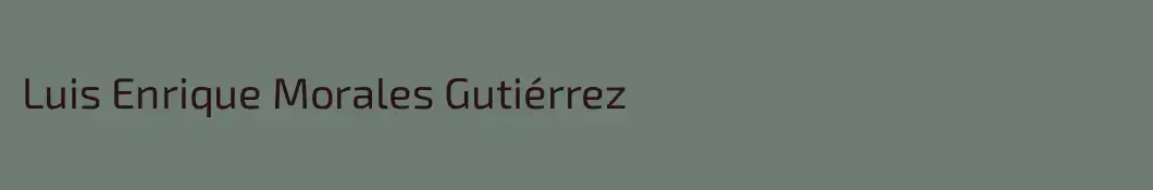Luis Enrique Morales Gutiérrez